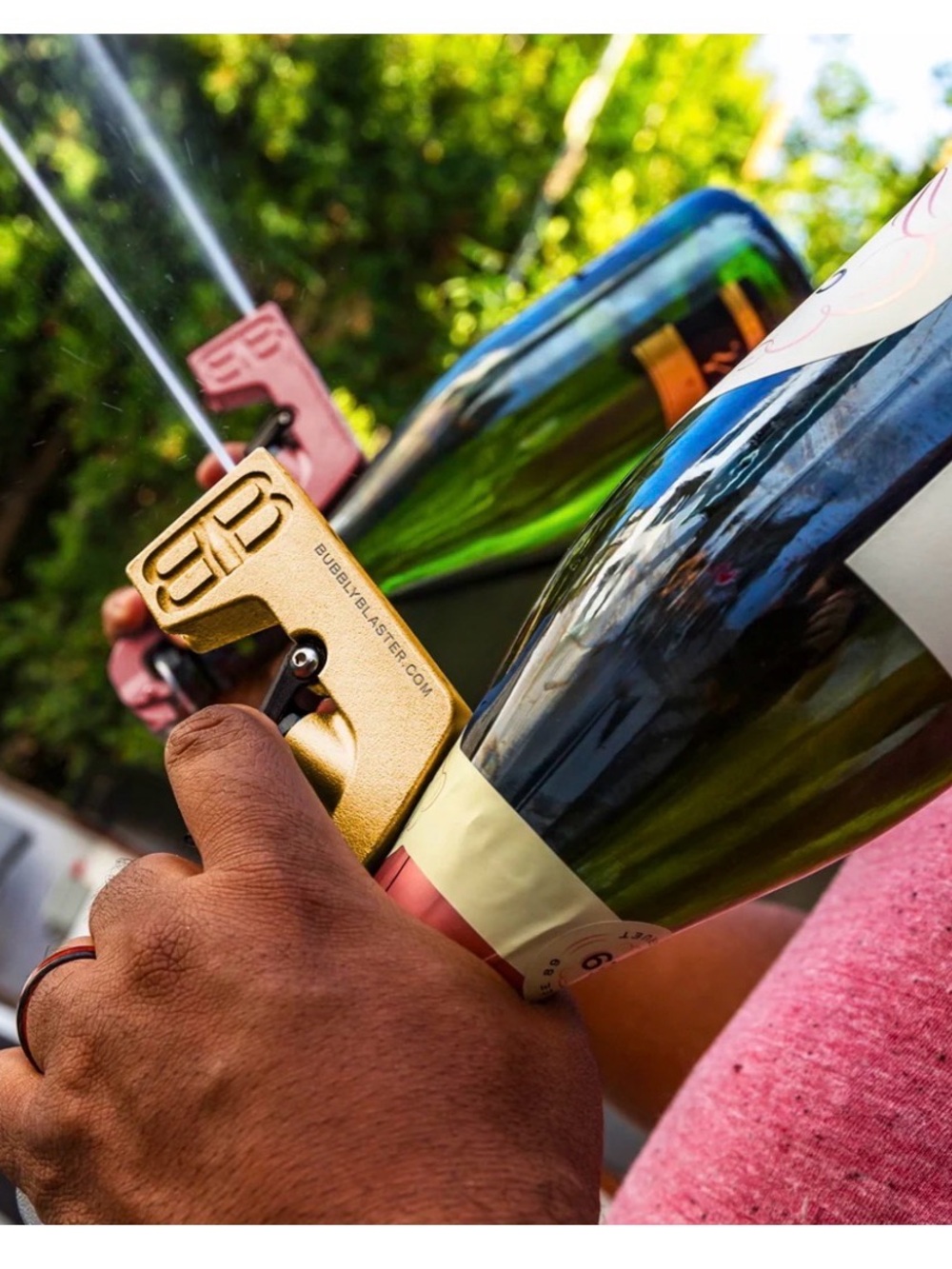 BNIB Bubbly Blaster Rose Gold Champagne Sprayer